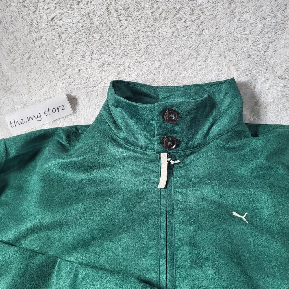 Puma 'macht's mit qualitat' harrington jacket Green Mens Sz Large NWT - Picture 6 of 14